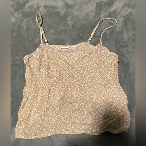 Abercrombie & Fitch Cropped Peplum Tank